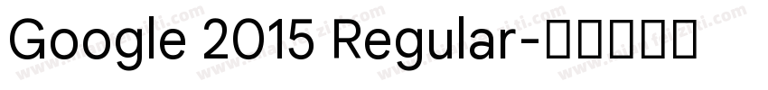 Google 2015 Regular字体转换